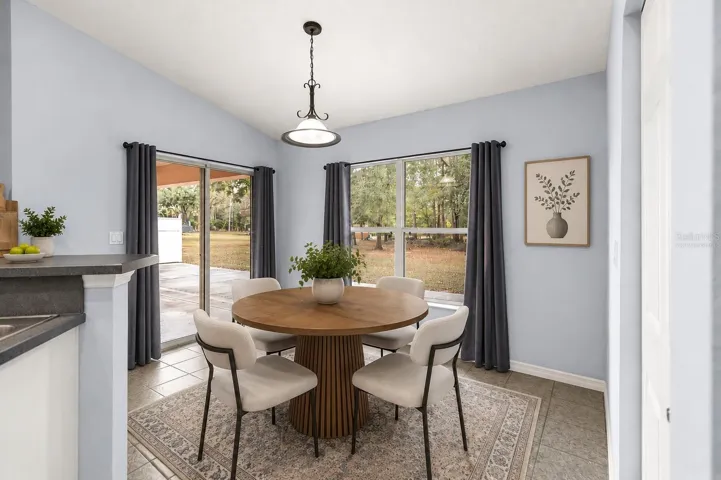 Virtually Staged Breakfast Nook