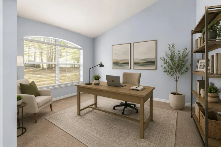 Virtually Staged Office/Den