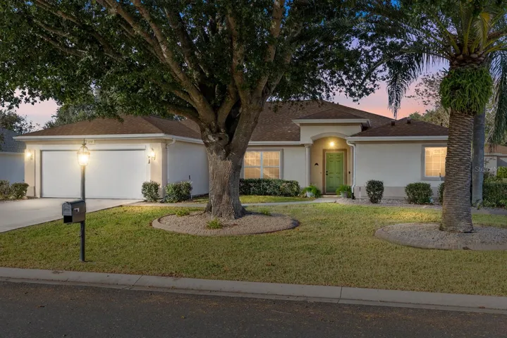 Twilight Front of Home