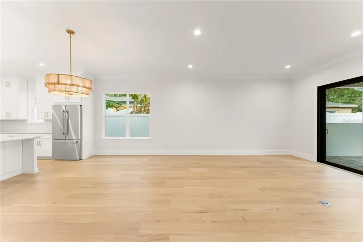 Every detail was thought of, including the floor outlet in the living room.