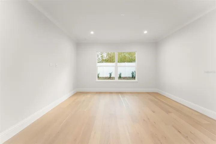 The primary bedroom has ample room for a reading area, a sitting area, an exercise area, or whatever suits your lifestyle.