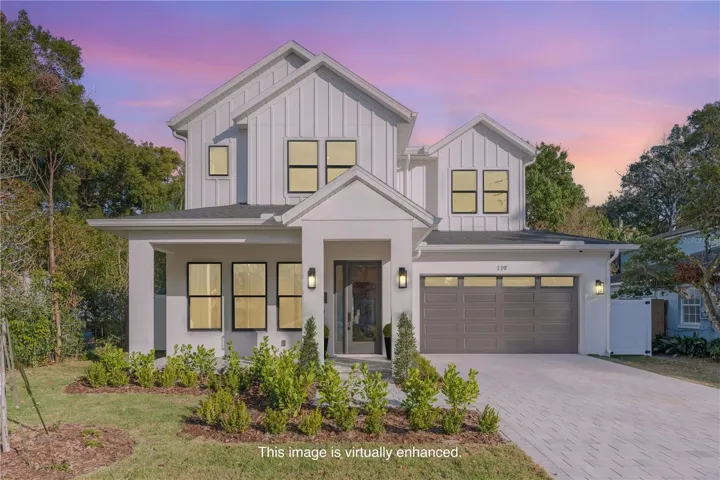 Virtual sunset image of this stunning home.