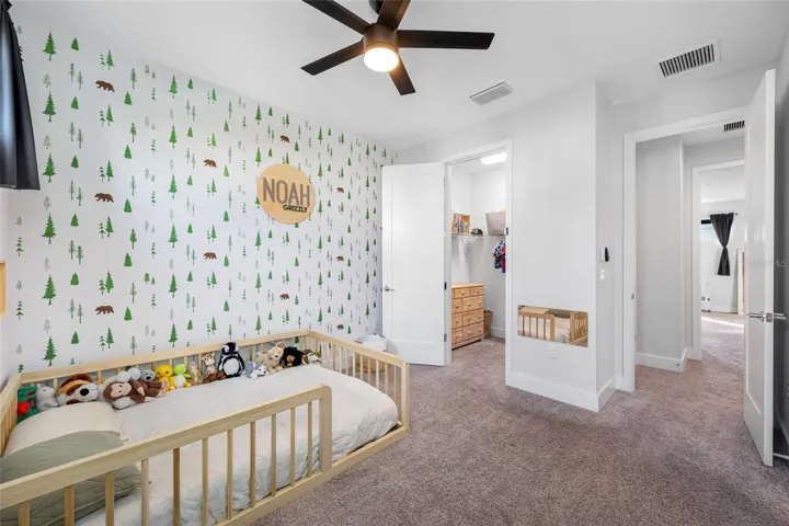 Second bedroom features 10ft ceilings, walk-in closet, and ensuite bathroom with bathtub. Third Floor