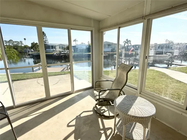Enclosed Florida room to enjoy the views.