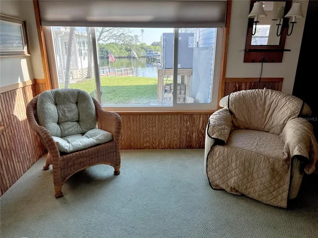 Water views from living room.