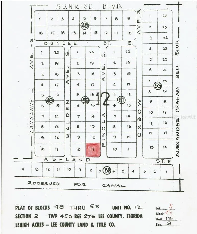 Corner Lot- Original Document