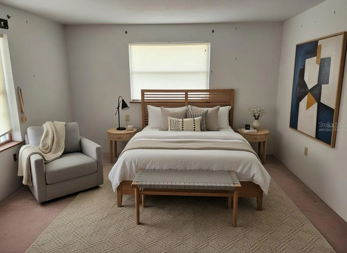 virtually staged 4th bedroom