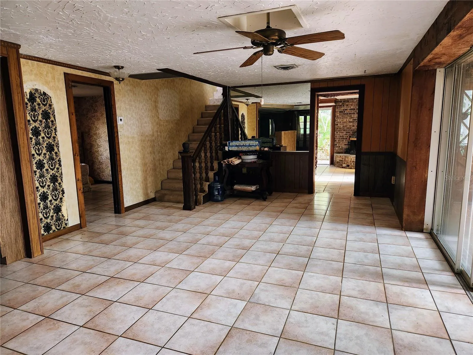 Family room off kitchen