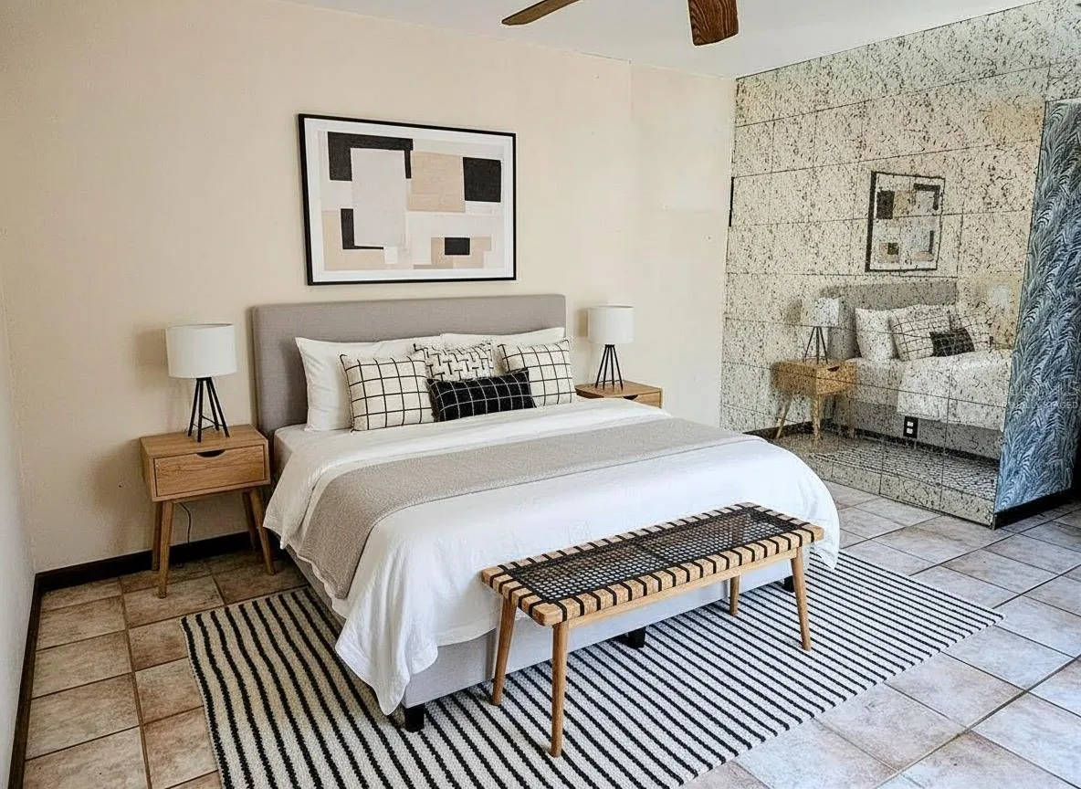 master bedroom virtually staged