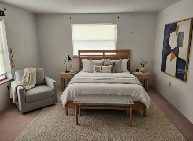 virtually staged 4th bedroom