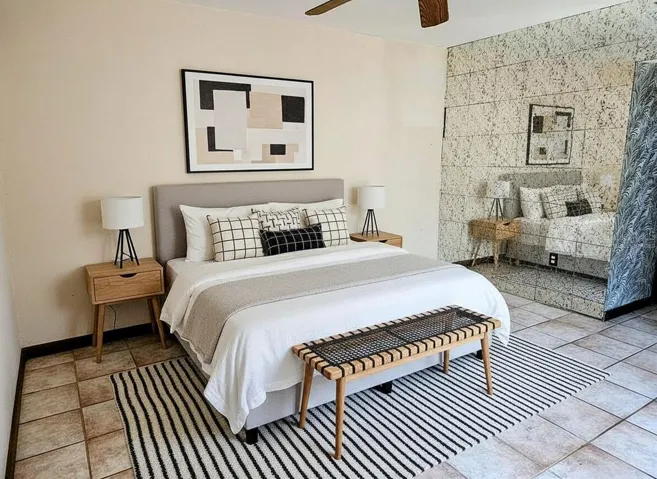 master bedroom virtually staged