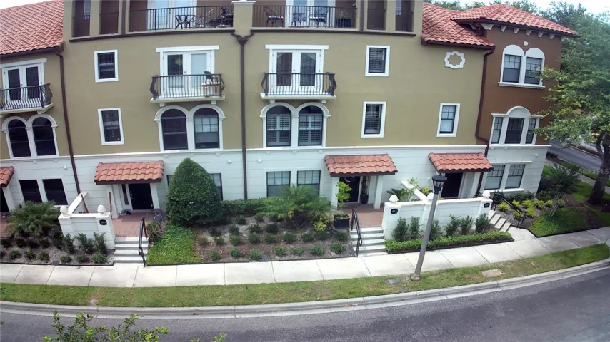 Aerial of the Front of the Building