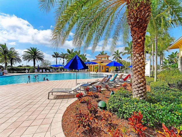 Imagine relaxing at the main pool.