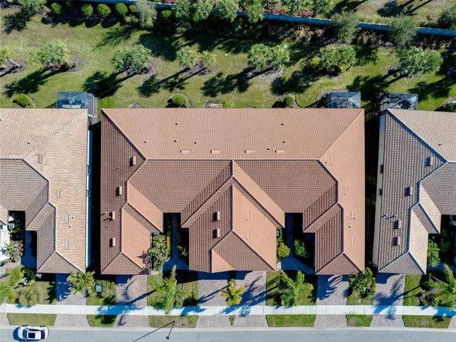 This villa is part of a quad--4 villas side-by-side.