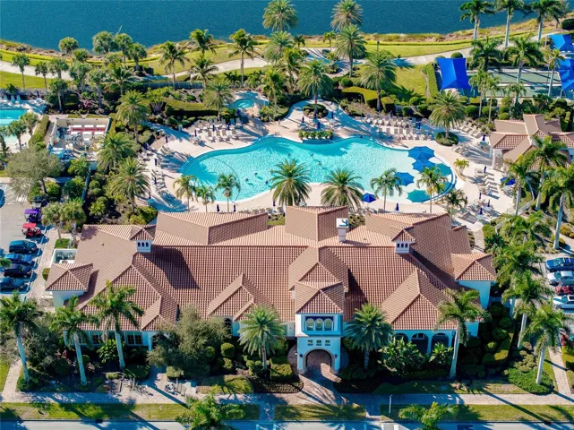 Close-up of Club House and Amenity Center