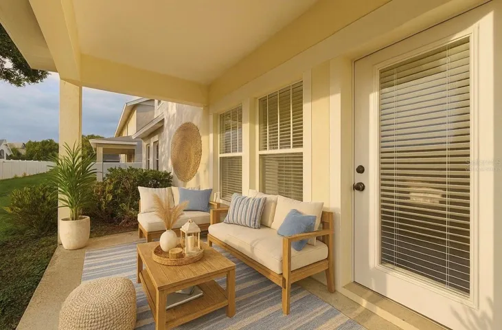 Back Porch - Virtually staged