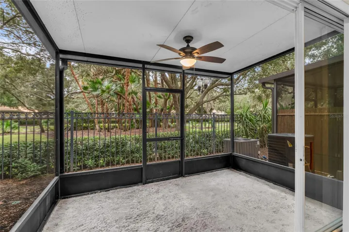 Covered & Screened Patio