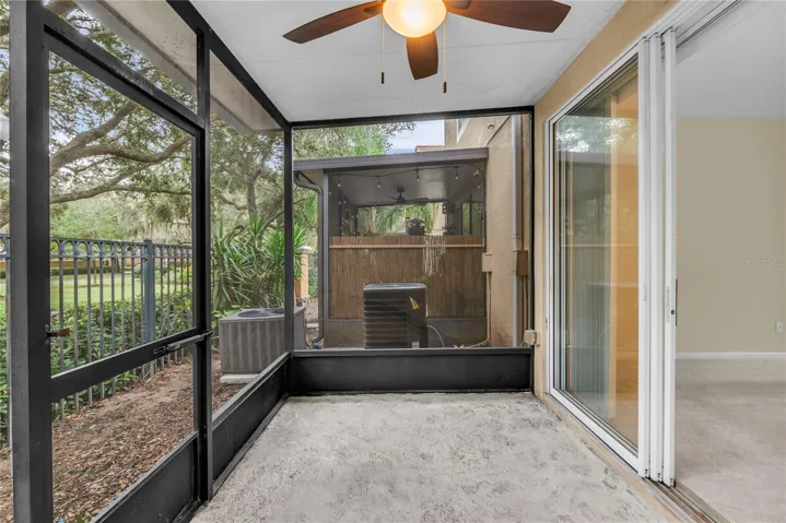 Covered & Screened Patio