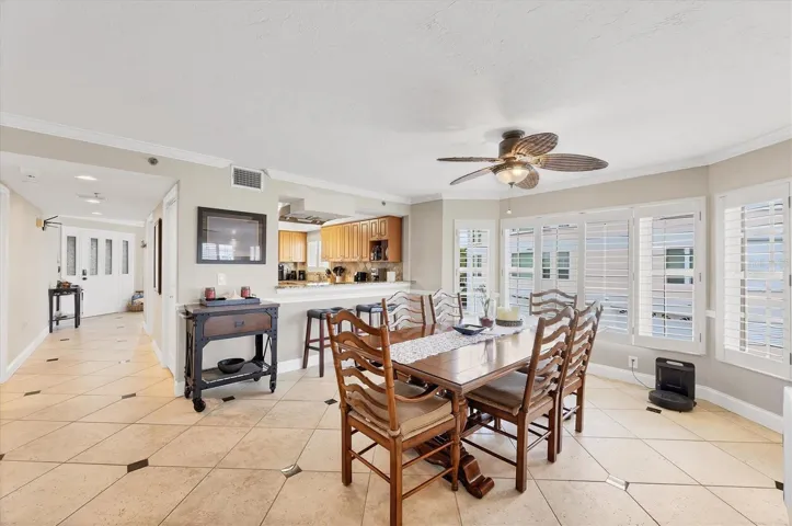 Dining Room with additional seating at counter area