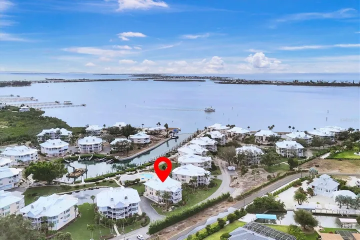 11000 Placida Road #1601 has spectacular views overlooking a lake, pool, marina and views looking out to the Intracoastal