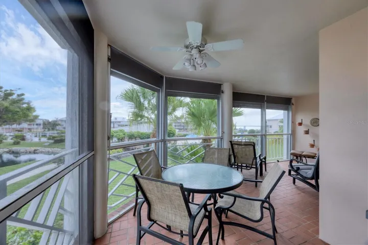 Lanai offers views overlooking the marina and looking out towards the Intracoastal