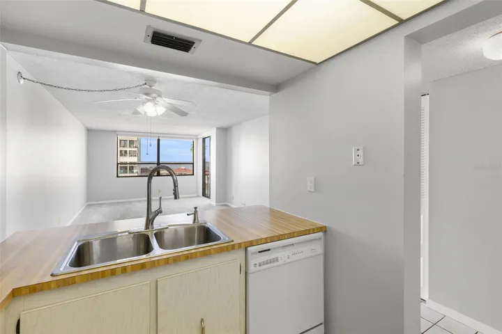 View the Boca Ciega Bay from the kitchen