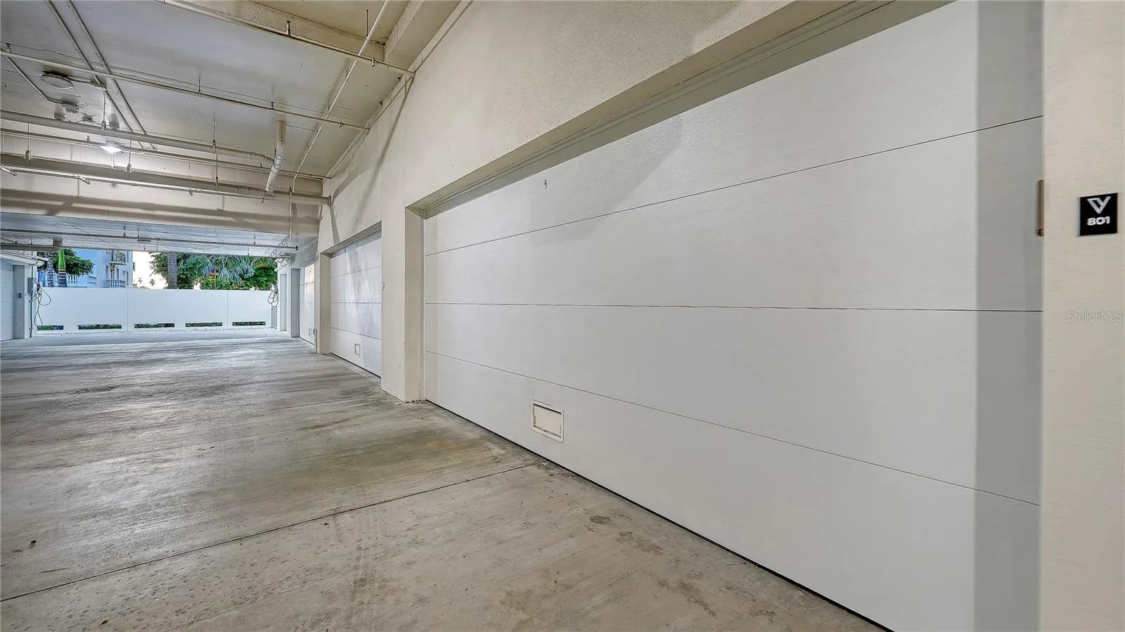 big, private, two car garage