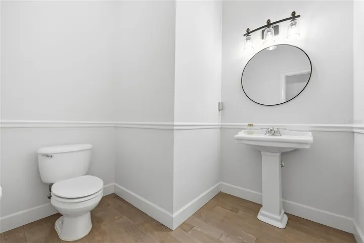 First floor half bath