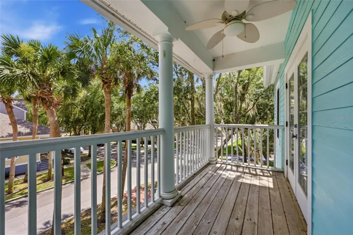 Second floor main house balcony