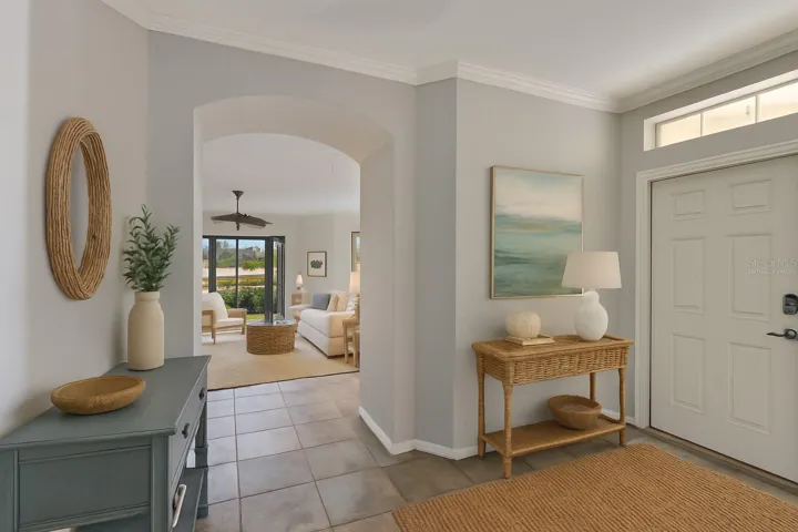 Virtually Staged Entry Foyer