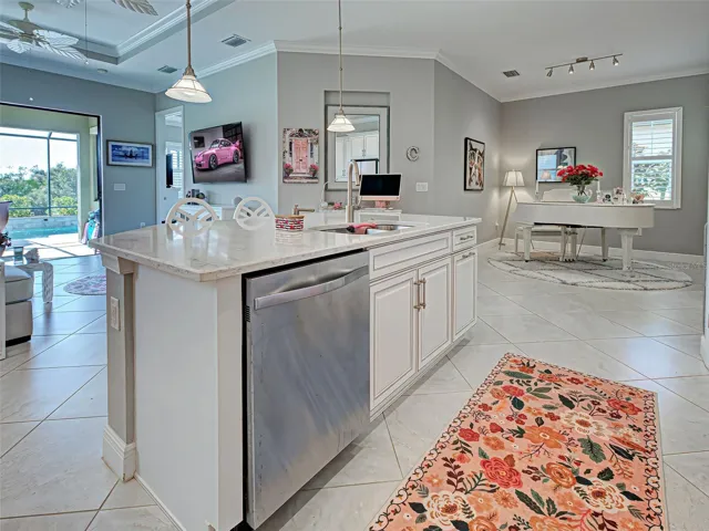 View From Kitchen to Dining Room