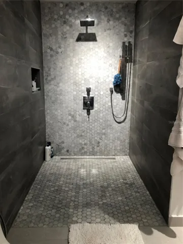Shower area master bedroom