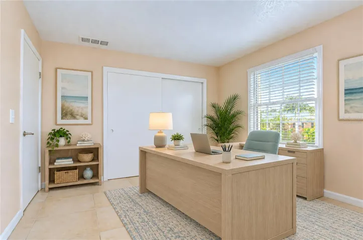 2nd Bedroom being used as an office (virtually staged)