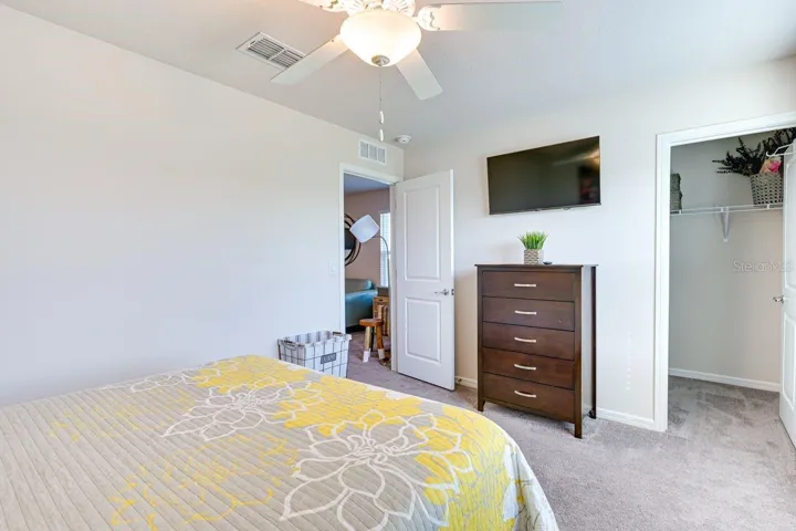 Second Bedroom with huge walk in closet