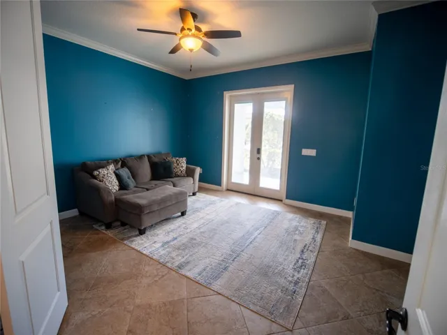 Media Room w/Covered Porch Access