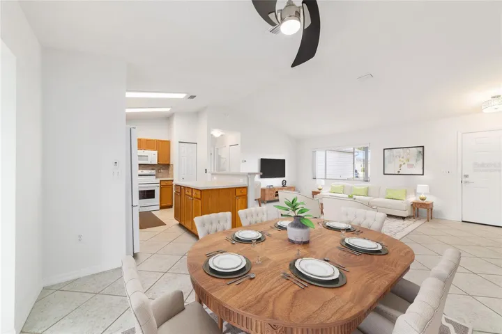 Virtually Staged Dining Area