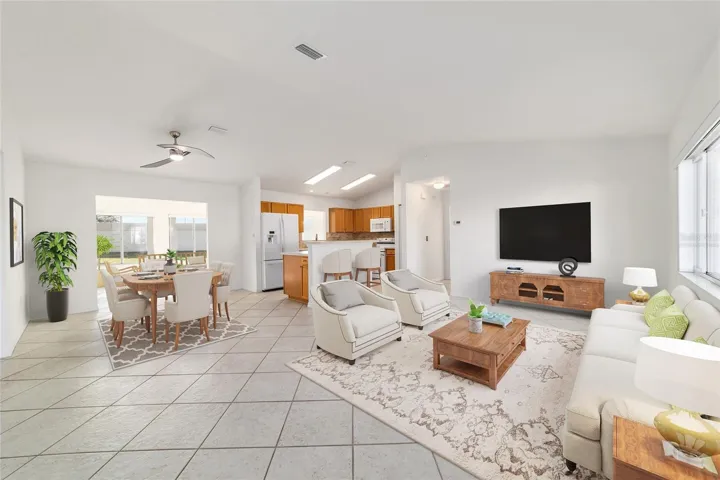 Virtually Staged Living Room