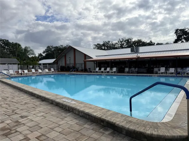 View of lake from pool deck.