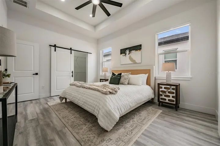 Primary Bedroom with Walk-in Closet & Blackout Shades