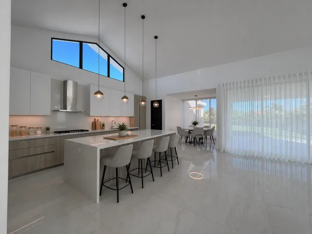 AI Virtually staged Kitchen - Breakfast area