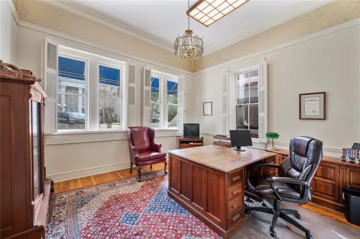 Office #1 is very large - faces E Davidson St and has a terrific view of the Historic Bartow courthouse.