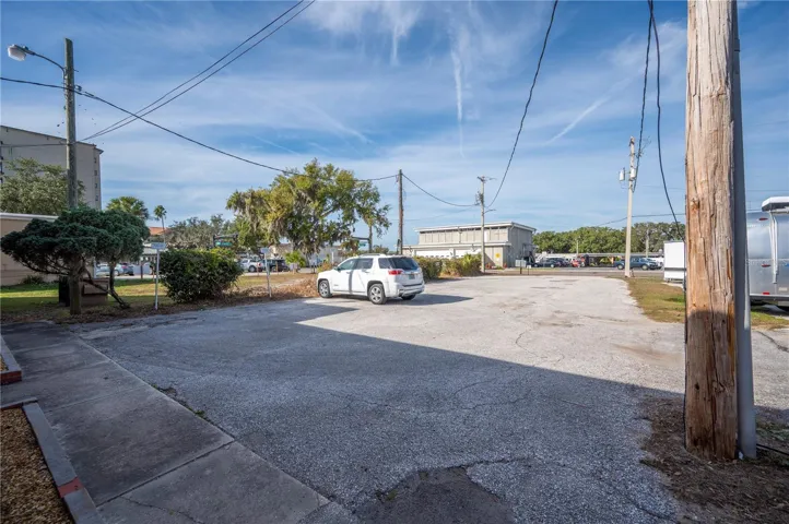 Easy access from Church St to the buildings over sized parking lot.