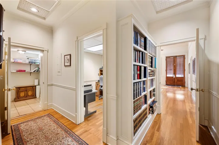 Just around the corner from the reception area is the copy room