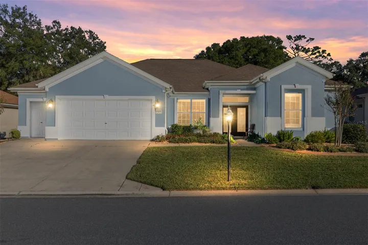 Twilight Front of Home