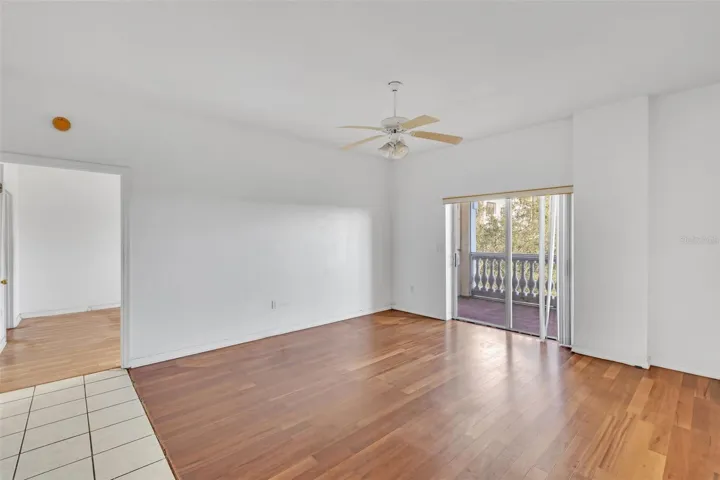 Living Room with Balcony Access