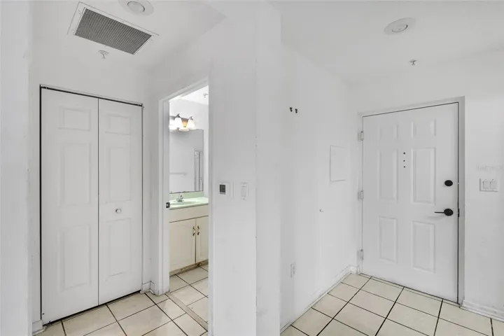 Front Entry with Laundry Closet