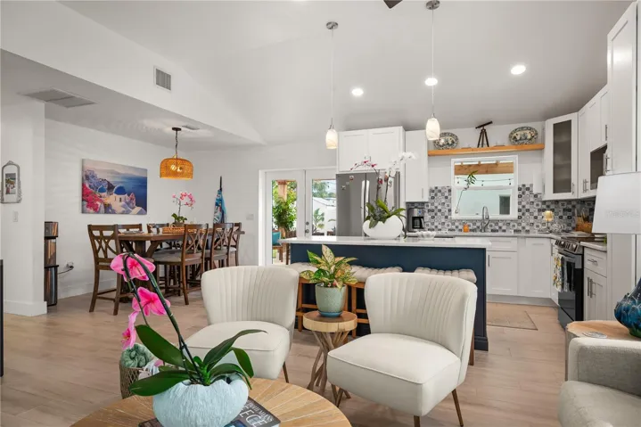 Open living/dining/Kitchen.