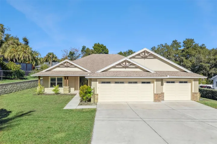 Front of Home - Full 3 Car Garage