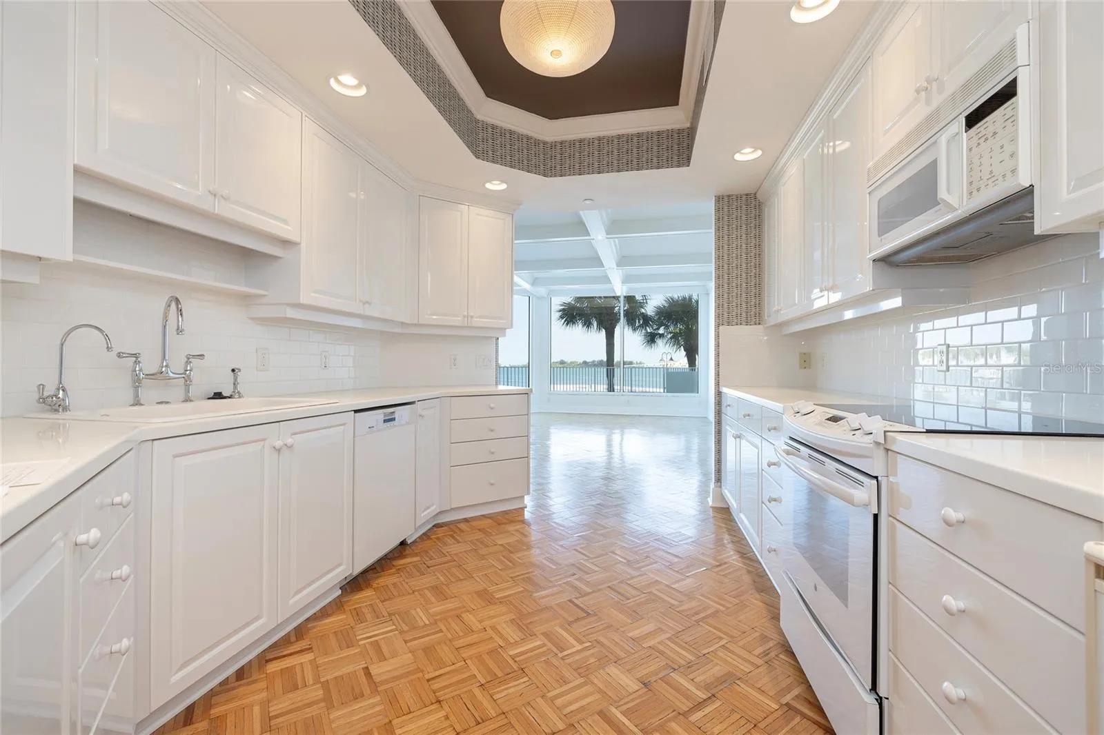 Kitchen overlooking the Dining Room