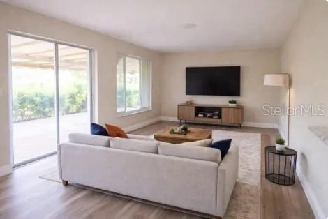staged family room